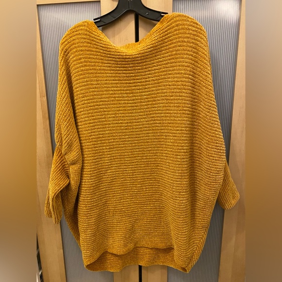Favlux mustard oversized poncho top Size Medium - Picture 6 of 11